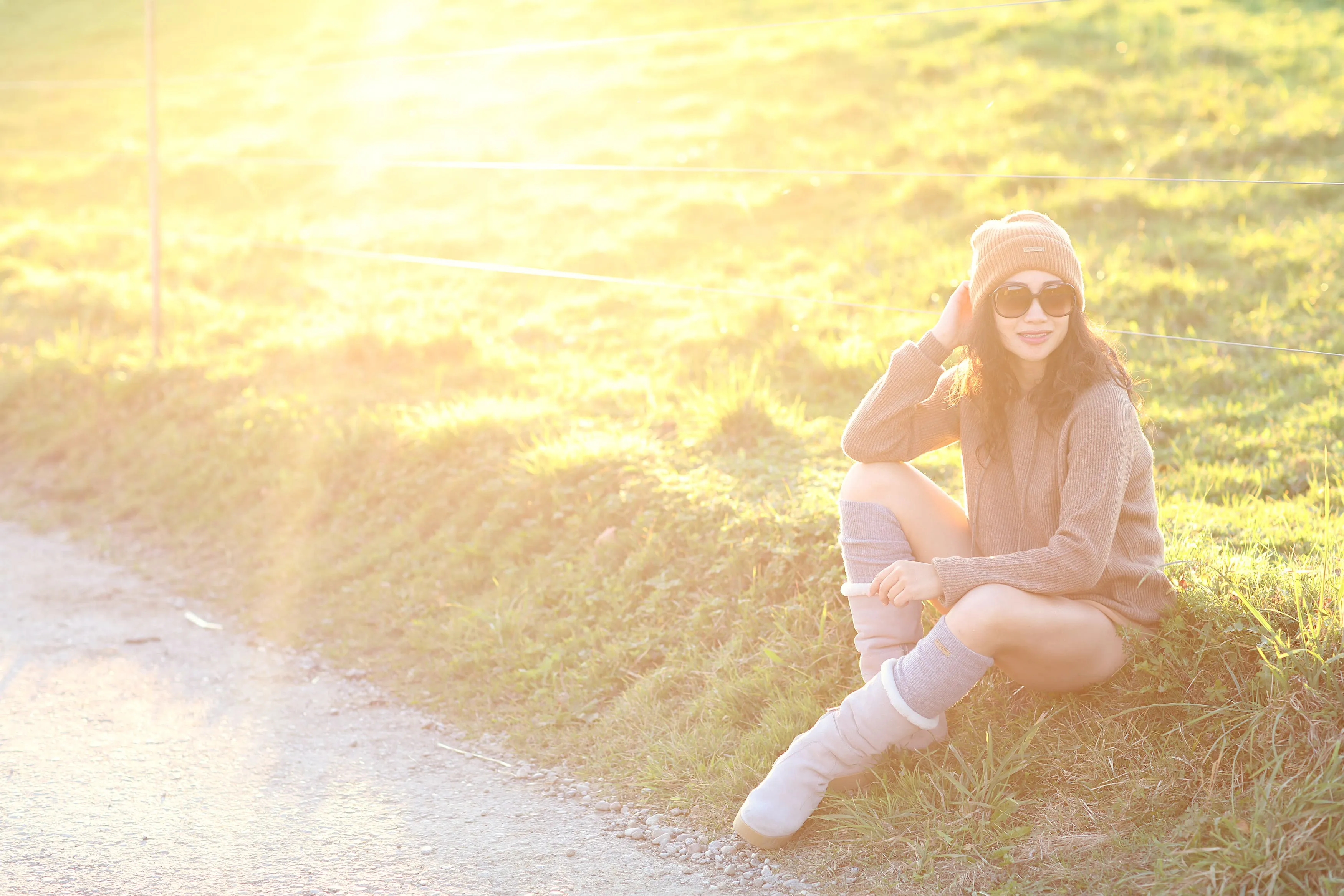 Over-The-Knee Cashmere Socks