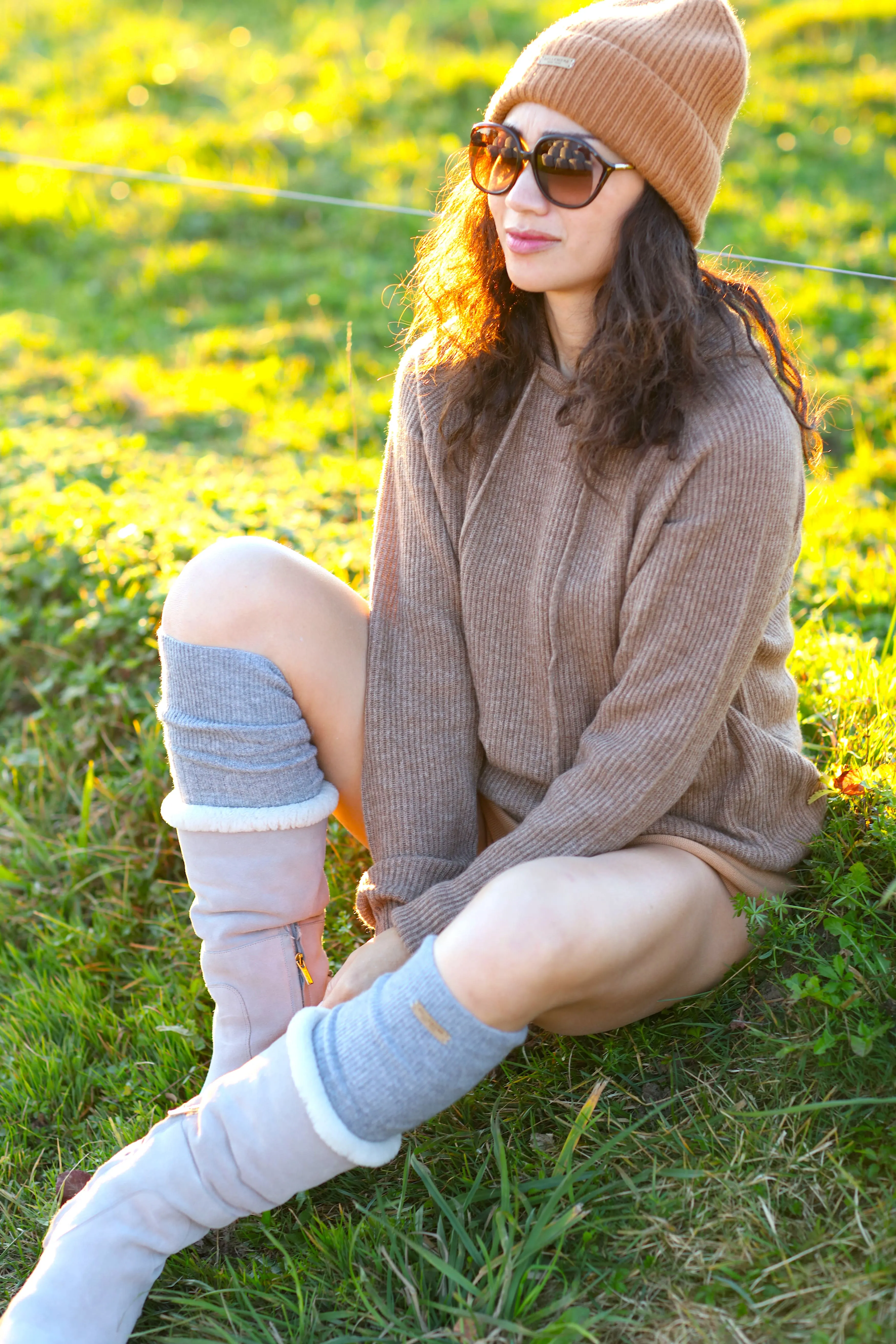 Over-The-Knee Cashmere Socks