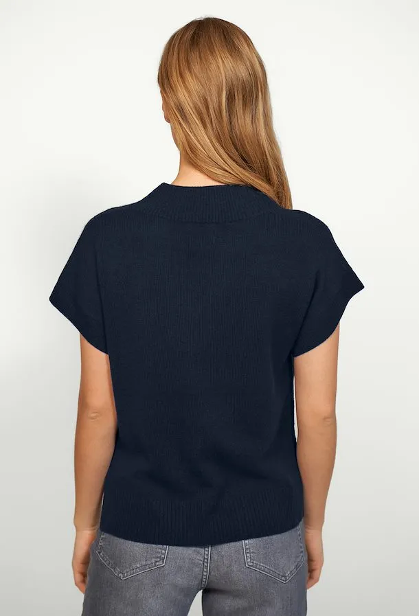 PART TWO HEVIN CASHMERE VEST NIGHT SKY