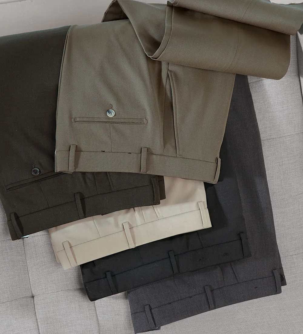 Patrick James Gabardine Double-Pleat Slacks