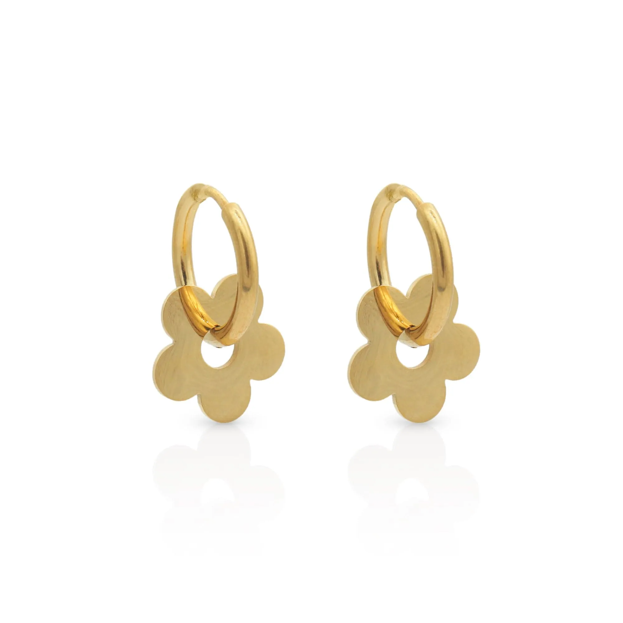 Petal Hoop Earrings