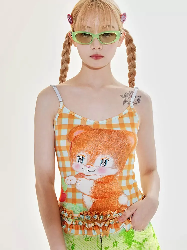 Plaid camisole【s0000009521】