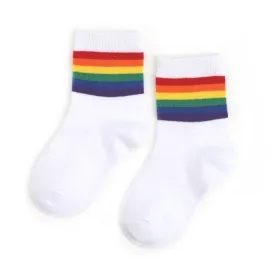Rainbow Striped Midi Sock