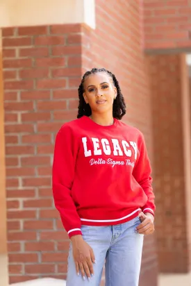 Red Legacy Varsity Sweatshirt (Unisex Sizing)