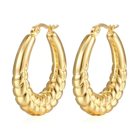 Reriti Intensity 18K gold plated Twisted Hollow Earrings