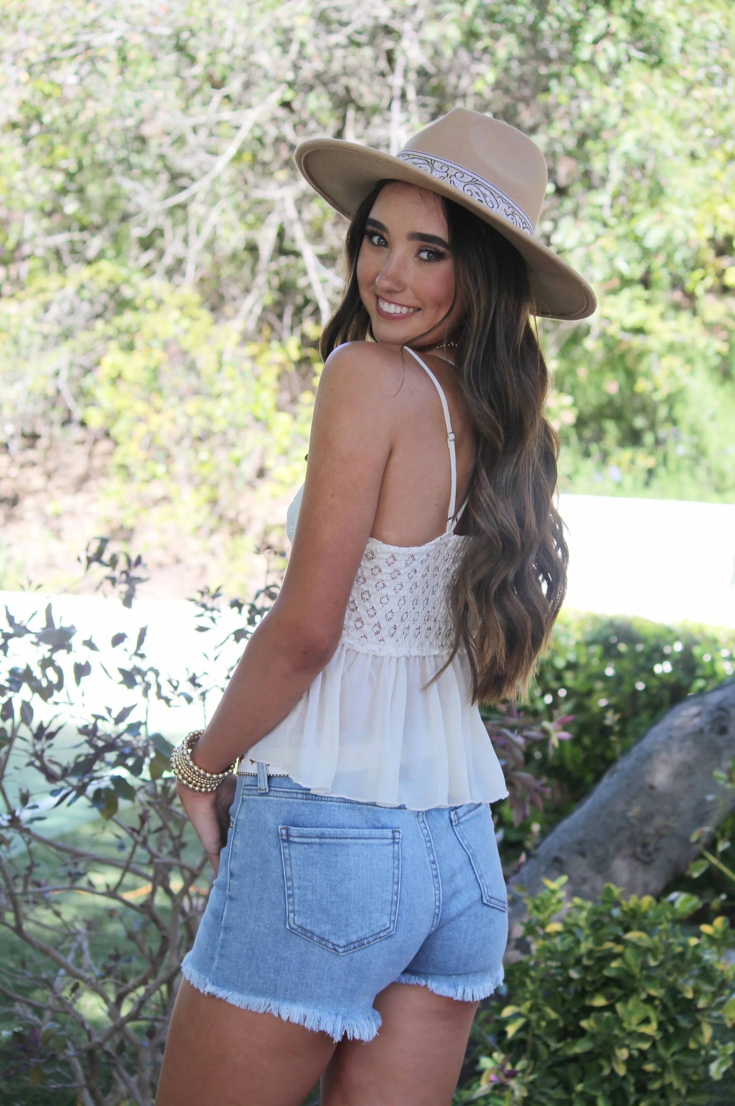 Reyna Crochet Lace Cami
