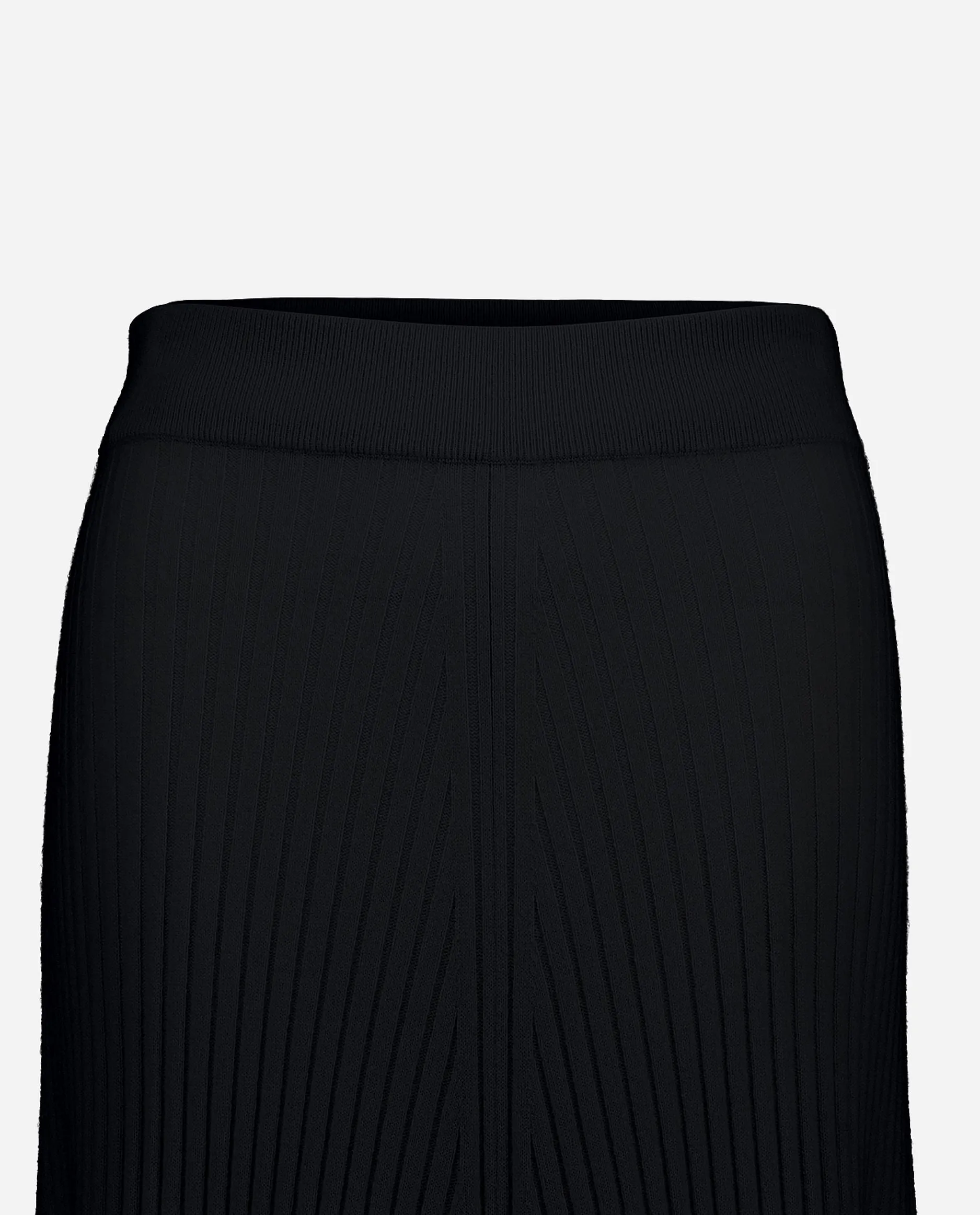 Rock aus Cashmere in Schwarz