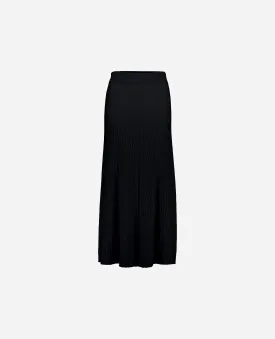 Rock aus Cashmere in Schwarz