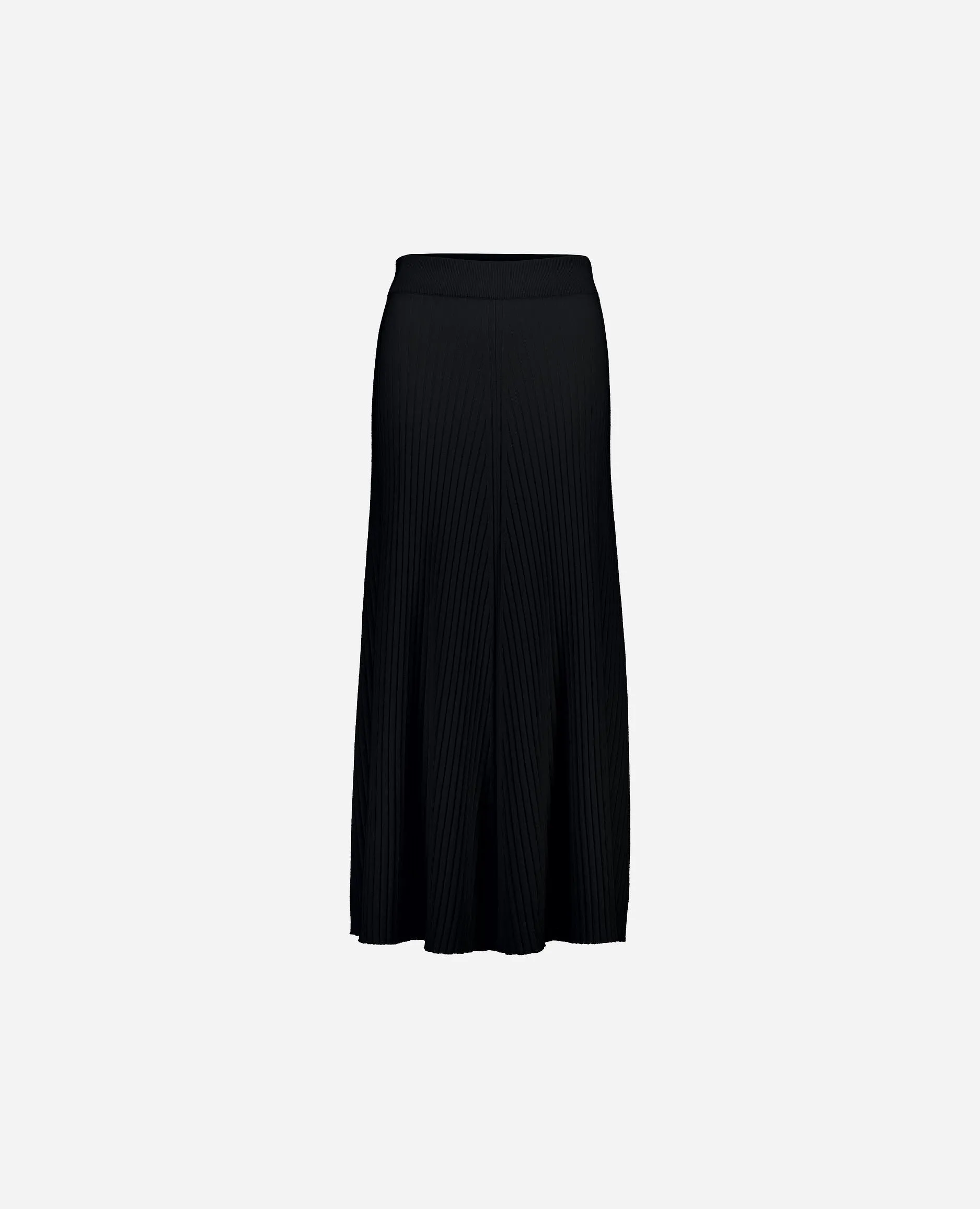 Rock aus Cashmere in Schwarz