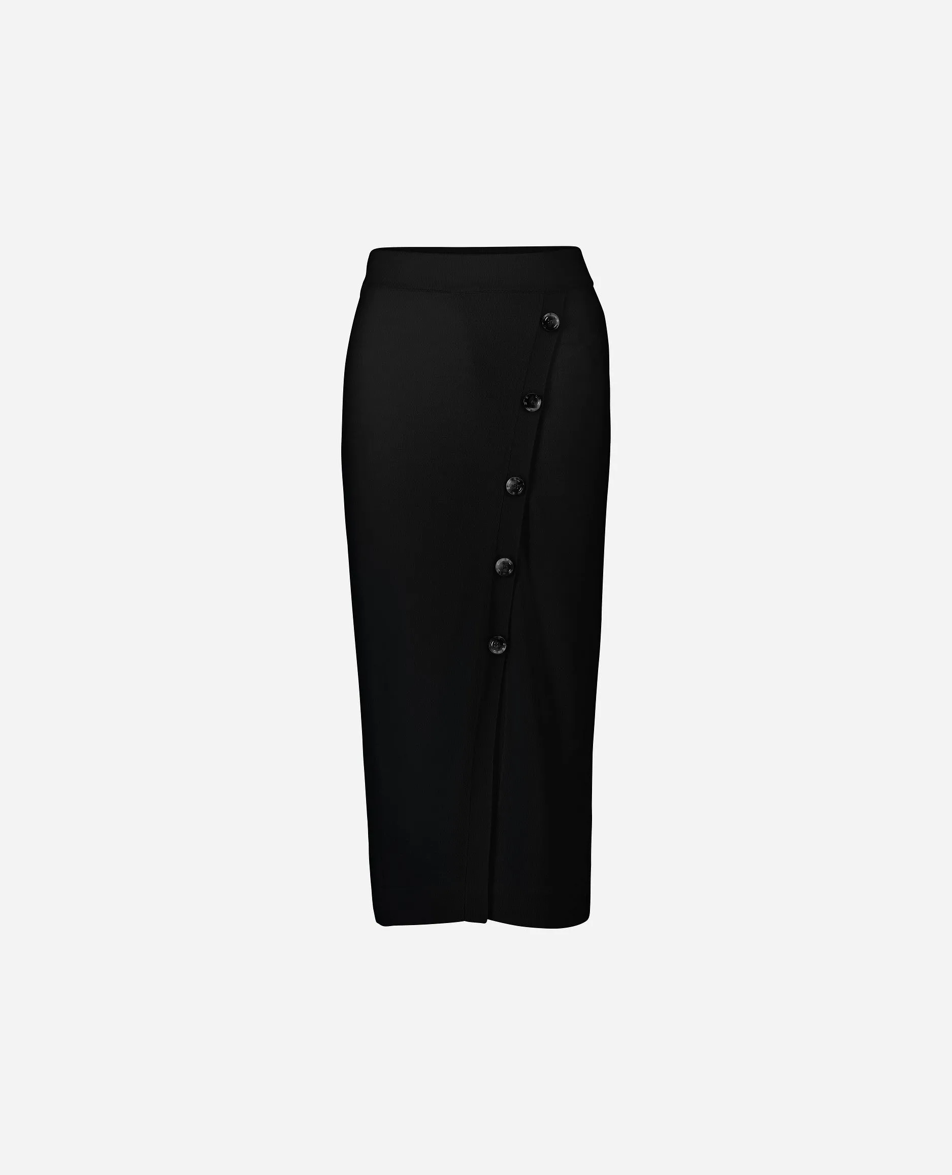 Rock aus Cashmere-Mischung in Schwarz