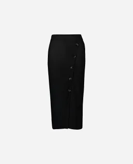 Rock aus Cashmere-Mischung in Schwarz