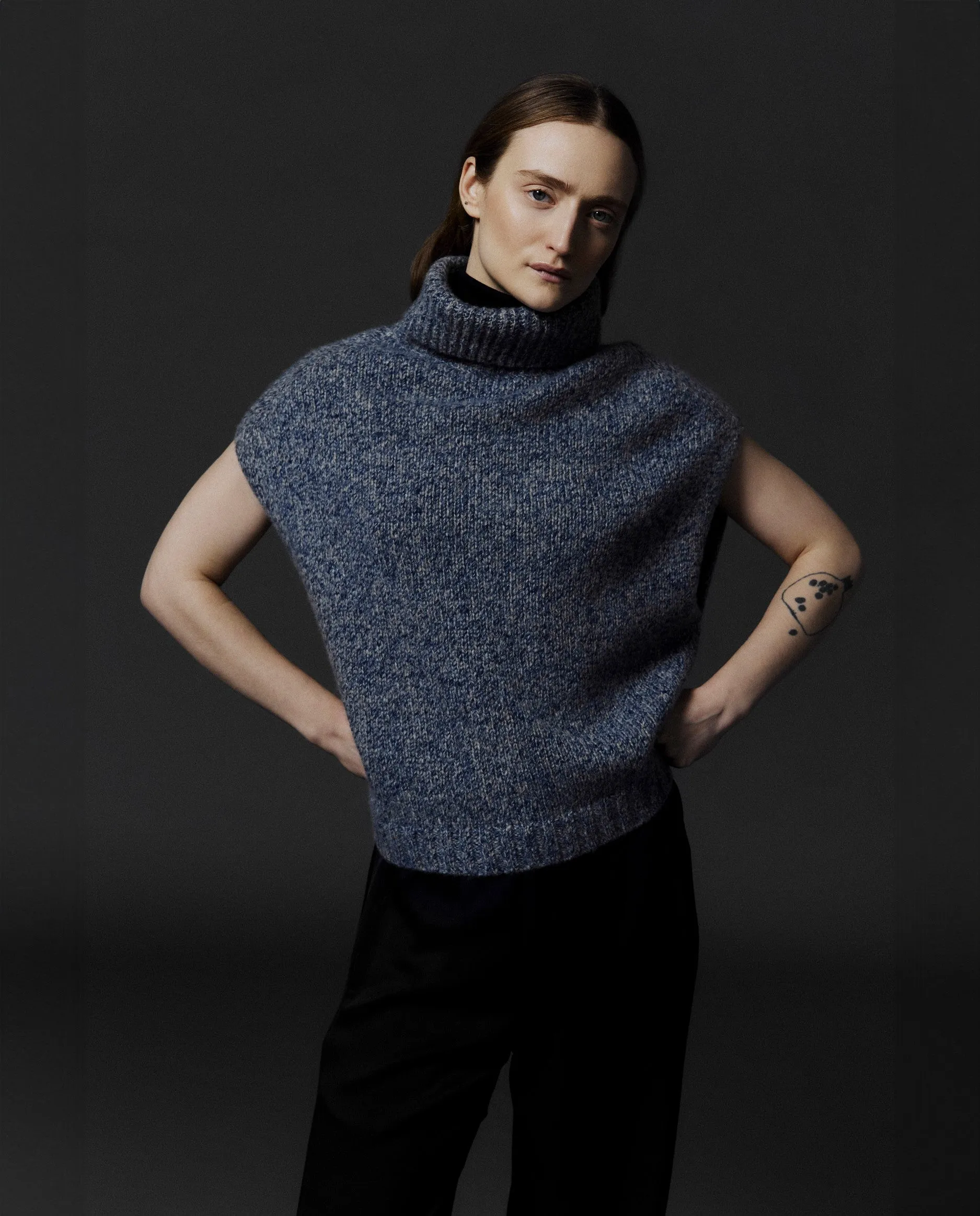 Rollkragen Pullover aus Cashmere in Beige