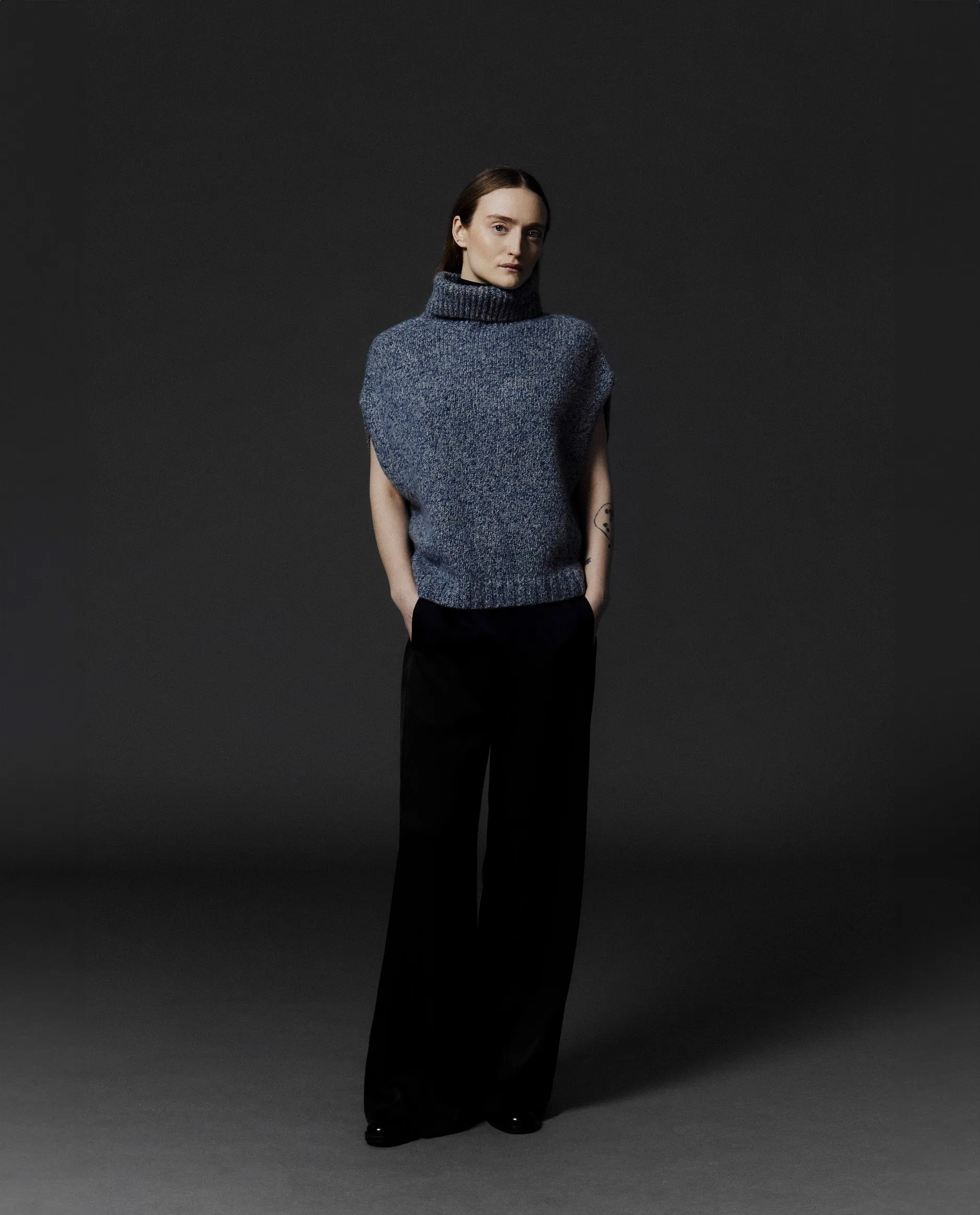 Rollkragen Pullover aus Cashmere in Beige