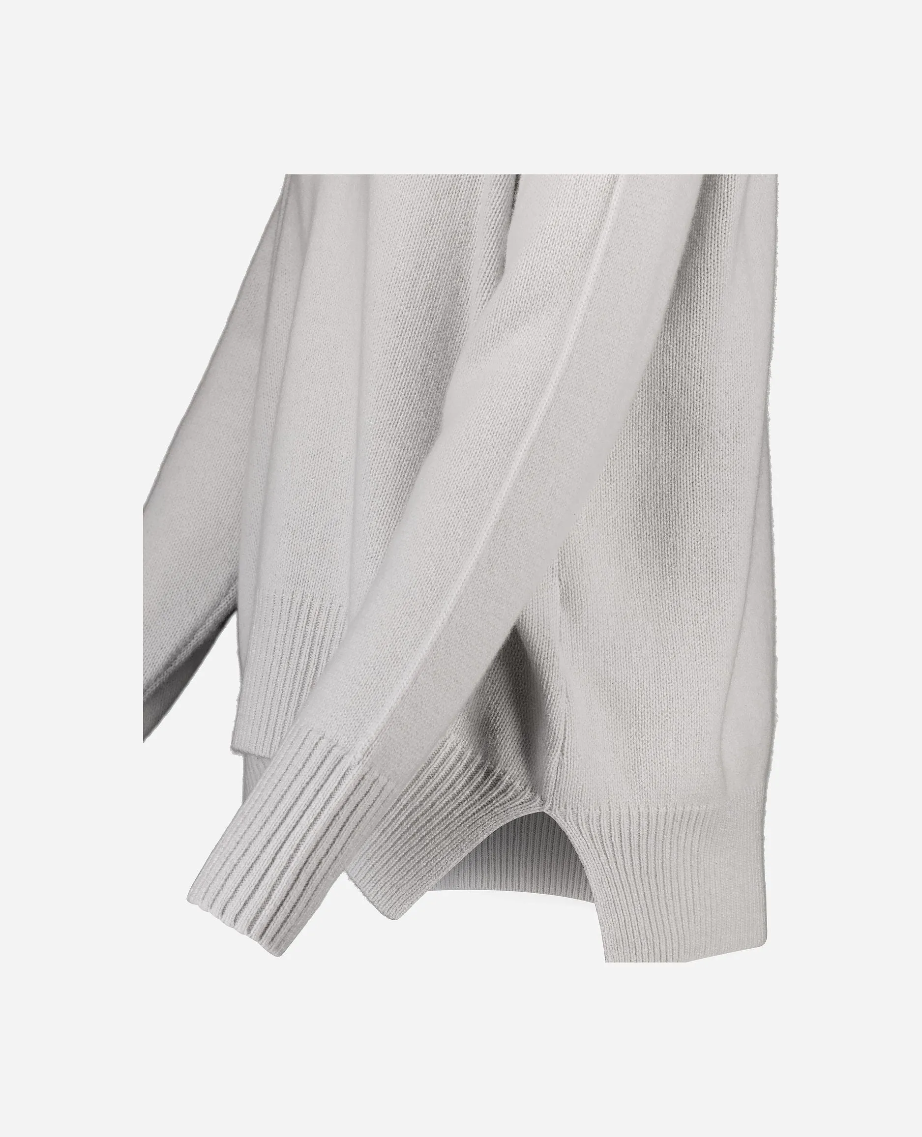 Rundhals Pullover aus Cashmere in Grau