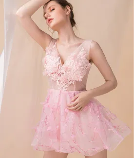 Ruth Sleeveless Patchwork Tulle A-line Dress