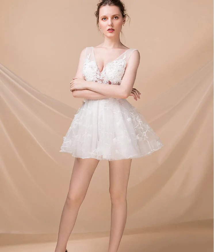 Ruth Sleeveless Patchwork Tulle A-line Dress