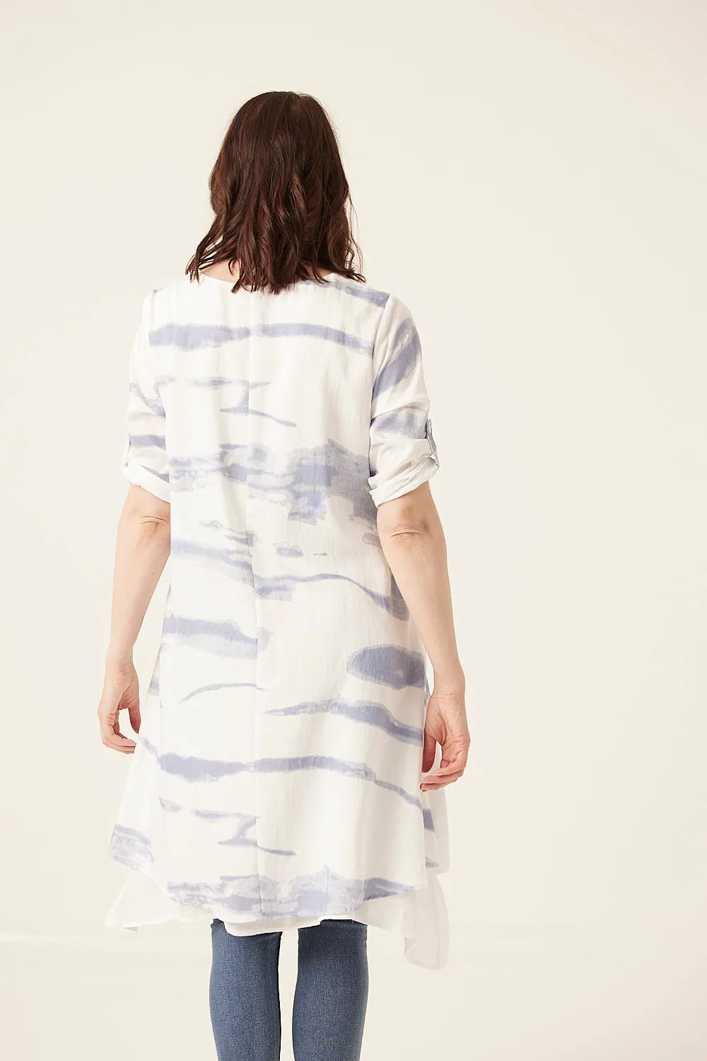 Saloos A-line Silhouette Dress with Necklace