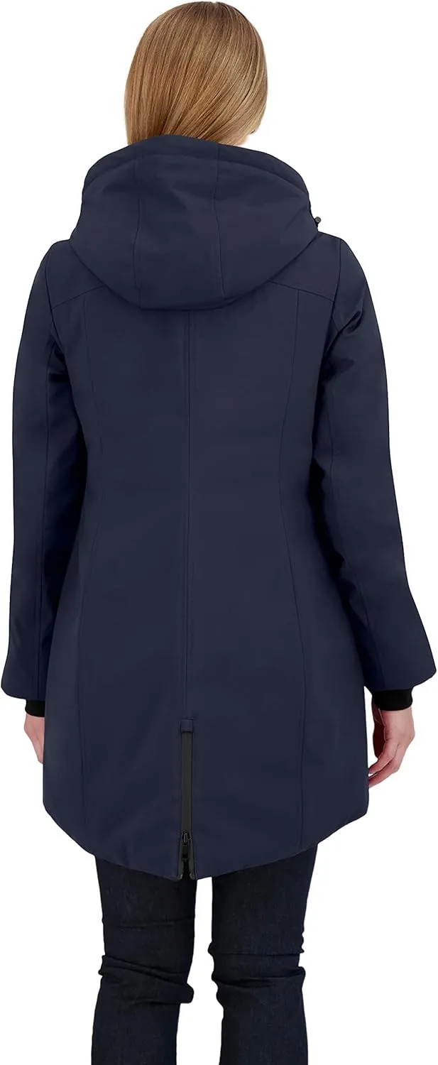 Sebby Collection Women's Winter Coat, Warm Hooded Puffer Parka Jacket, Puffy Faux Down Insulated Wind and Water Repellent