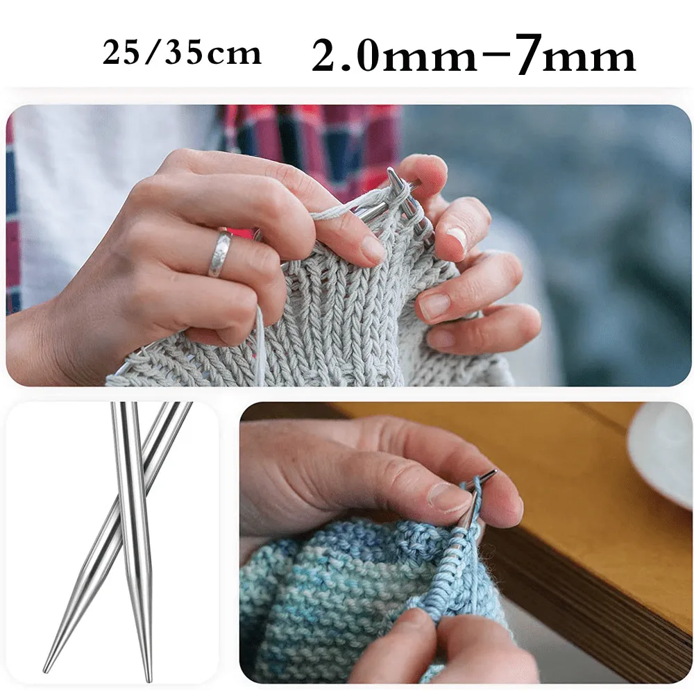 Stainless Steel Knitting Needles Set for Sweater Making