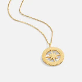 Starburst Gold Coin Necklace