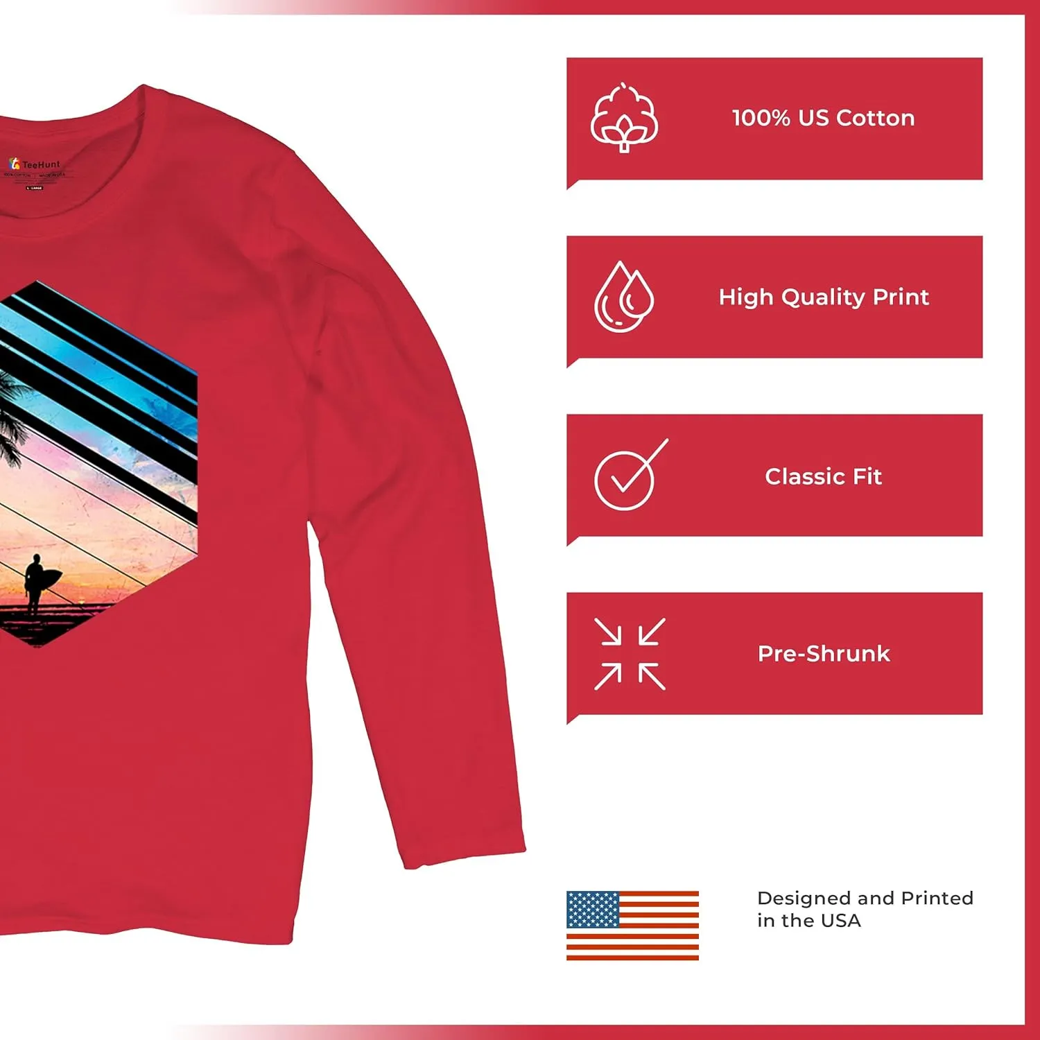 Surfer Paradise Women's Long Sleeve T-Shirt Vintage Ocean Summer Surfing Wave Vacation Sea Beach Surfboard Peddle Boarding