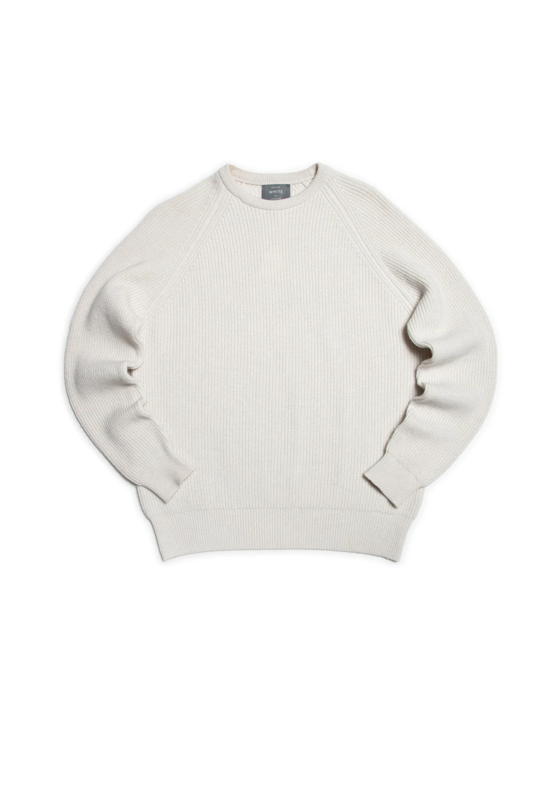 The Cashmere Raglan Crew Neck