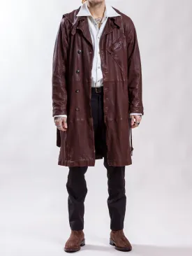 Uncle Bright, Riders Coat, Leather, Reddish Brown (Sample)