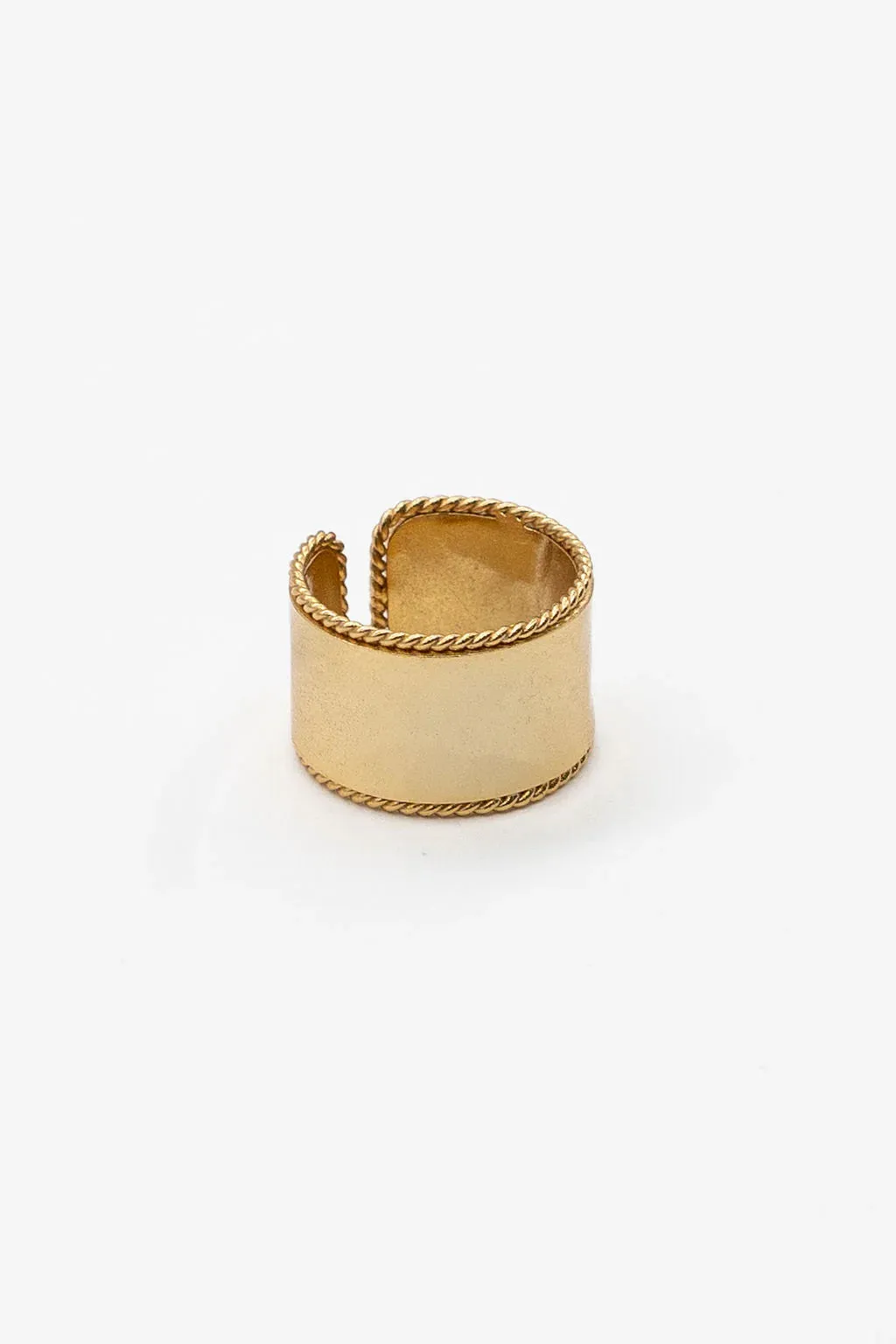 Waterproof Hammered Ring Band