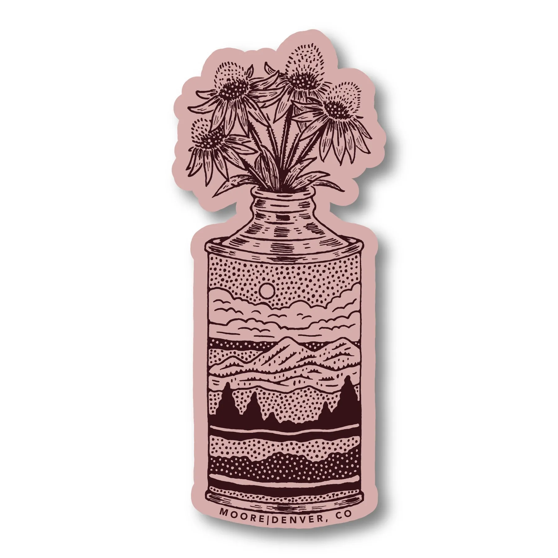 Wildflower Can Sticker