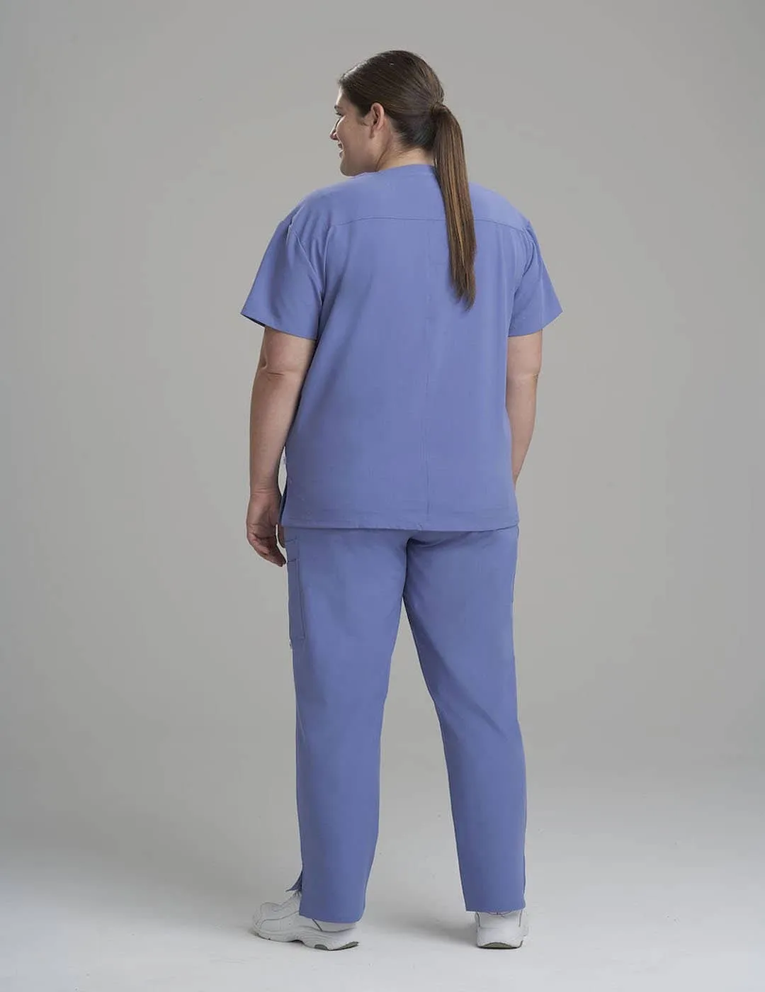 Womens 3-Pocket V-Neck Scrub Top
