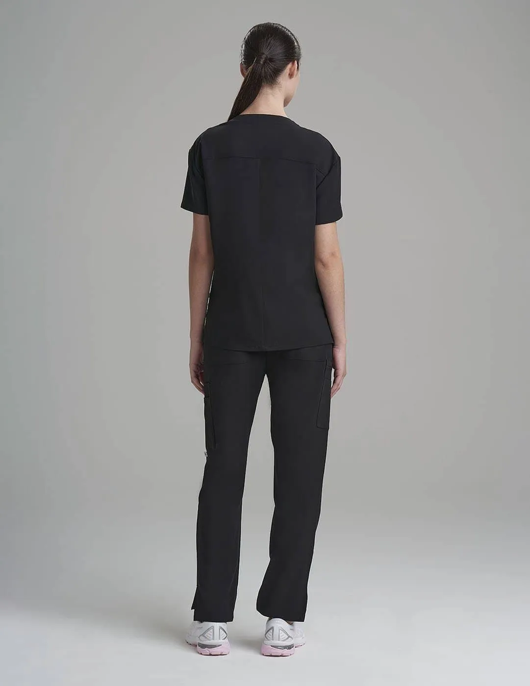 Womens 3-Pocket V-Neck Scrub Top