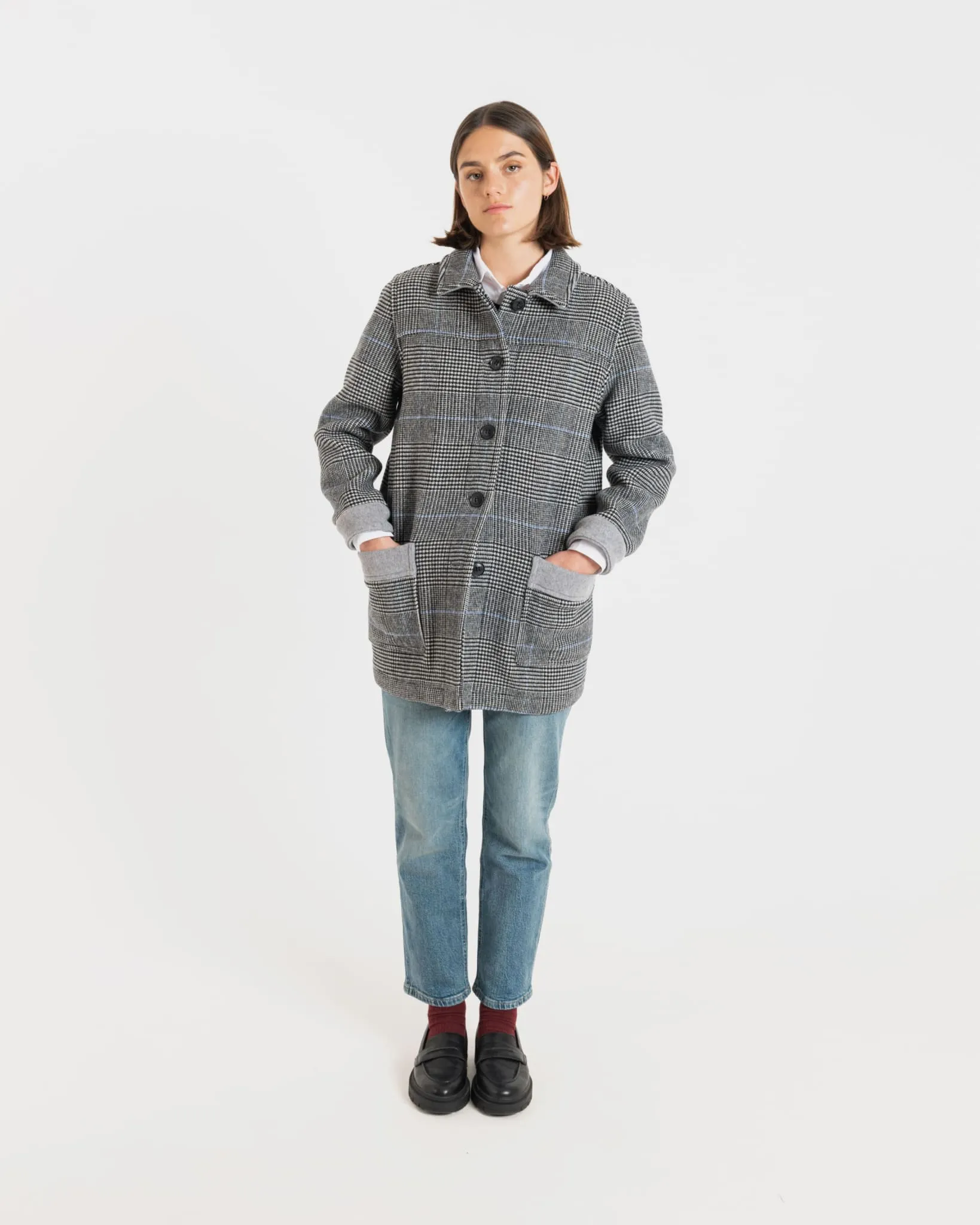 Women's George Jacket Prince of Wales Silver