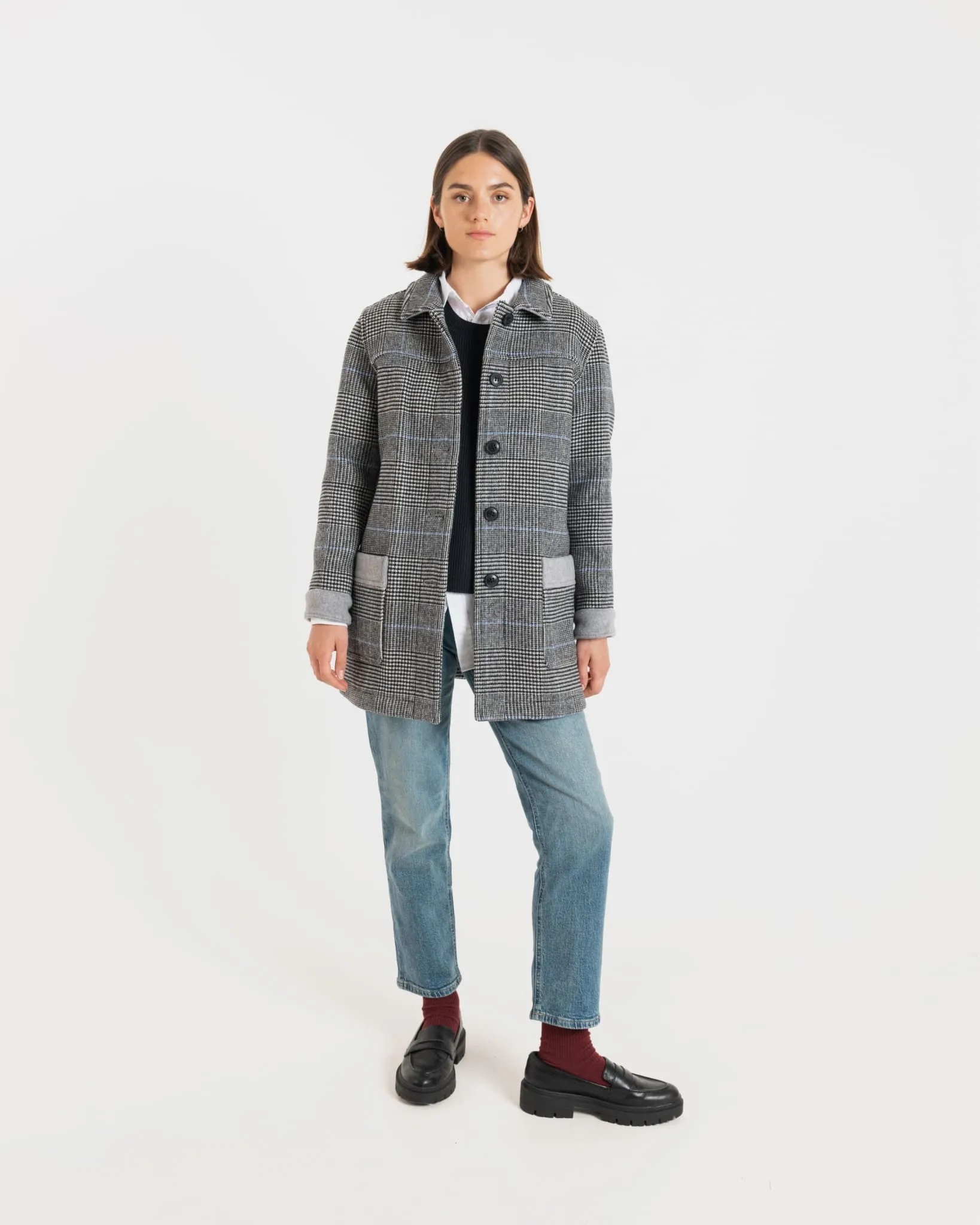Women's George Jacket Prince of Wales Silver