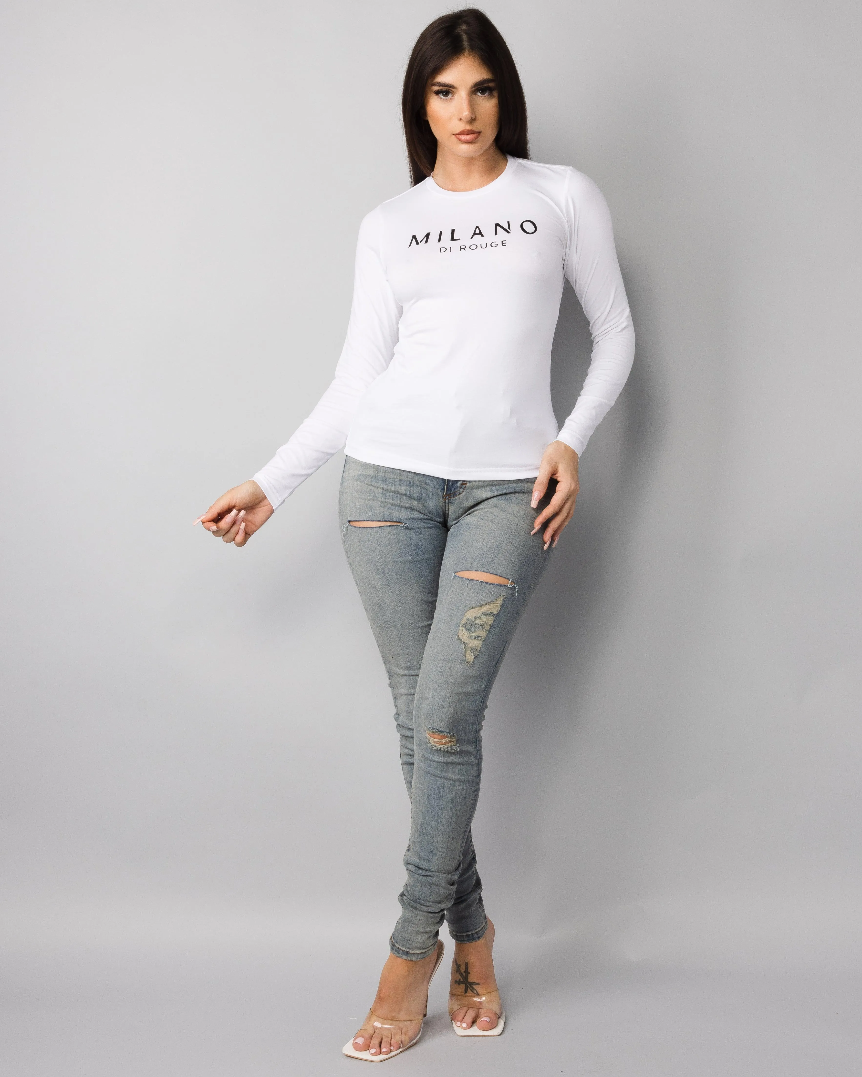 Women's Long Sleeve Lux Signature Tee